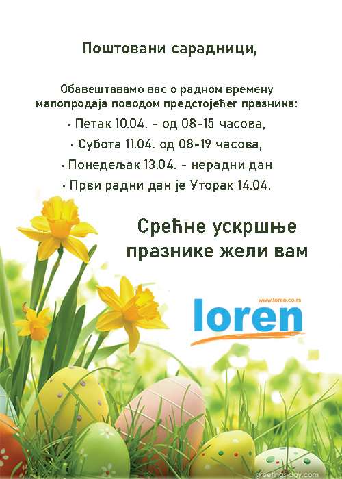 radno vreme uskrs 2024