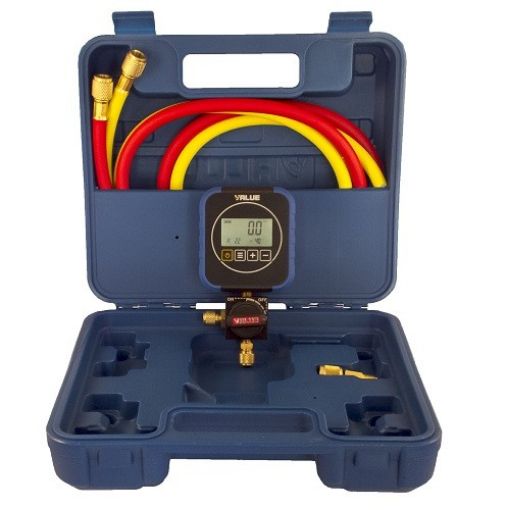 Slika DIGITALNI MANOMETAR 1/1 VALUE VRM1-0101i-R22, R32, R290, R410A, 1234yf, R134a, R404A, R407C, R507A