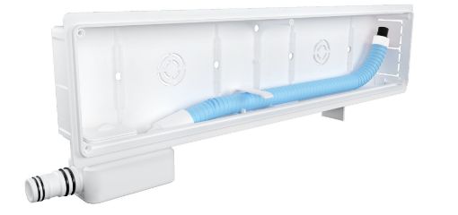Slika INSTALACIONA KUTIJA ZA KLIMA UREDJAJE 9899-270-01 430X160X65 HORIZONTALNI IZLAZ SA SIFONOM