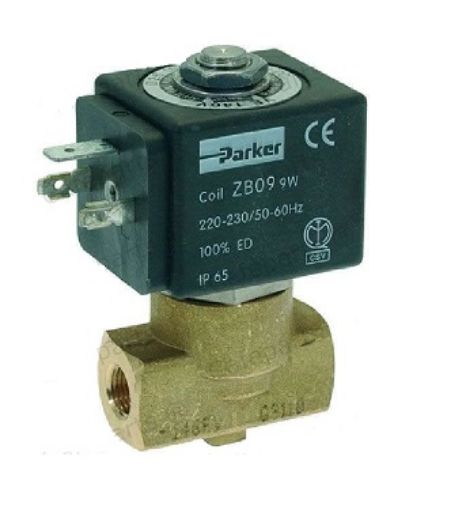 Slika ELEKTROVENTIL ZA KAFE APARAT PROTOCNI PARKER 1/4" ZENSKI 230V 50/60Hz
