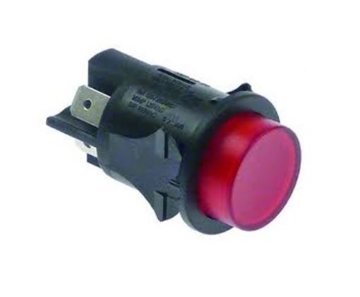 Slika PREKIDAC TASTER ZA KONVEKCIJSKE PECI I KOTLOVE BIPOLARNI CRVENI 16A 250V