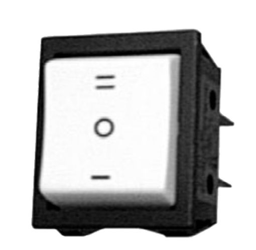 Slika PREKIDAC SIROKI I-0-II BELI 16A 6 kontakta 25,2x27,3mm