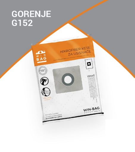 Slika KESA ZA USISIVAC GORENJE GB2 MIKROFIBER (5 KOM.)