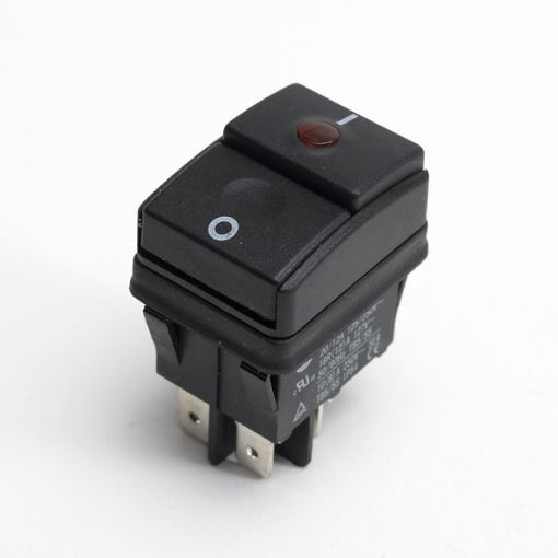 Slika PREKIDAC ZA KAFE APARAT BIPOLARNI CRNI 16A 250V 22X30mm