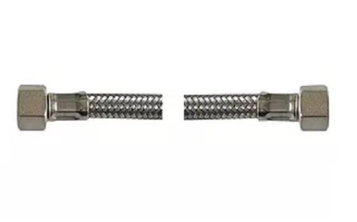 Slika DOVODNO CREVO ZA KAFE APARAT INOX D.8 3/8 FconX 3/8 Fcon 600 mm D838FS38FS60