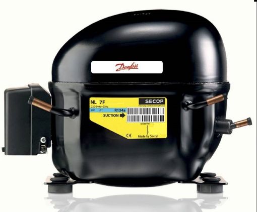 Slika DANFOSS SECOP NL 7F R134 (186W PRI-23,3 ASHRAE ) KOMPRESOR
