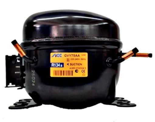 Slika ELLUX ACC ZEL GVY75AA(ellux 80) (205W PRI -23,3 ASHRAE) R134 KOMPRESOR