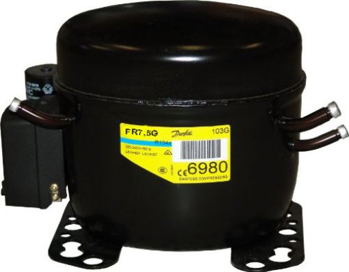 Slika DANFOSS SECOP FR 7.5G SA KOND.  R134 (139W PRI-23,3 ASHRAE) KOMPRESOR