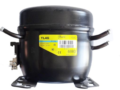 Slika DANFOSS SECOP TL 4G/F BEZ KOND. R134 (83W PRI-23,3 ASHRAE) KOMPRESOR