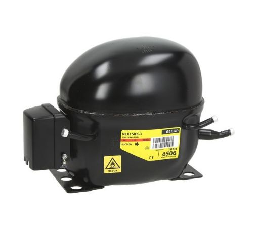 Slika ELLUX SECOP NLX 15KK.3 R600 (253W PRI -23,3 ASHRAE) KOMPRESOR sa kondenzatorom