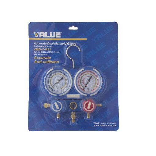 Slika MANOMETAR 2/2 R22, R134A, R404A, R407C VALUE VMG-2-R22-03 F80