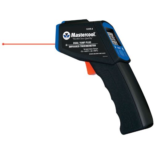 Slika IR LASERSKI TERMOMETAR  -  DUAL  -60°C  DO +760°C / -64°C DO +1400°C MASTERCOOL 52225-A