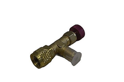 Slika PRIKLJUCNI VENTIL LOCK VALVE FC34A HC-1221 R410 1/4-5/16F CRVENI