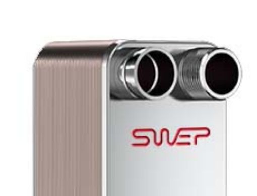 Slika PLOCASTI IZMENJIVAC SWEP Bx8THX201P-SC-S SA PRIKLJUCCIMA NAPRED