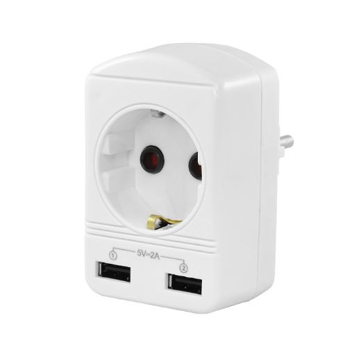 Slika UTIKAC PRIKLJUCNICA + 2 USB