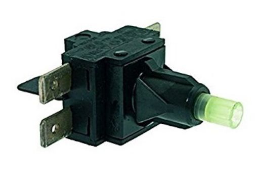 Slika PREKIDAC ZA KAFE APARAT BIPOLARNI SA ZELENOM LAMPICOM 16A 250V