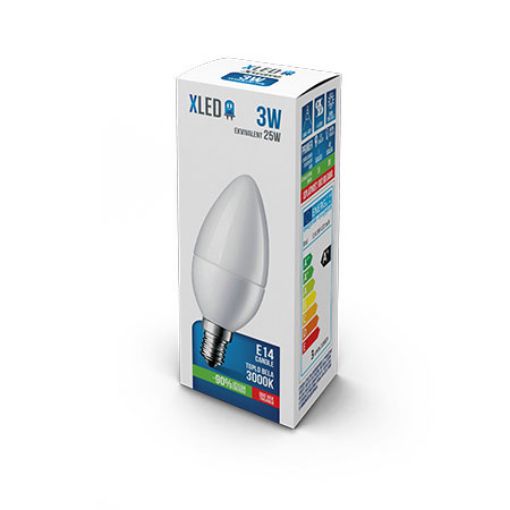 Slika LED SIJALICA E14 3W 3000K XLED 8 606016744970