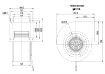 Slika VENTILATOR CENTRIFUGALNI KANALSKI LXFB2E220/44-P92/25-G160 WEIGUANG